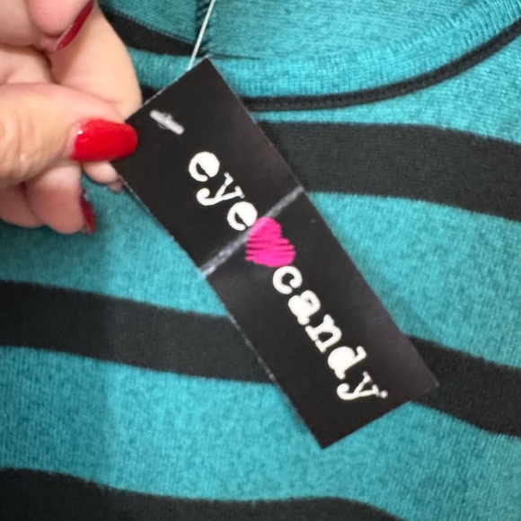 * NWT STRIPED DOLMAN 3/4 SLEEVE SWEATER PLUS SIZE: 3X - Picture 6 of 6